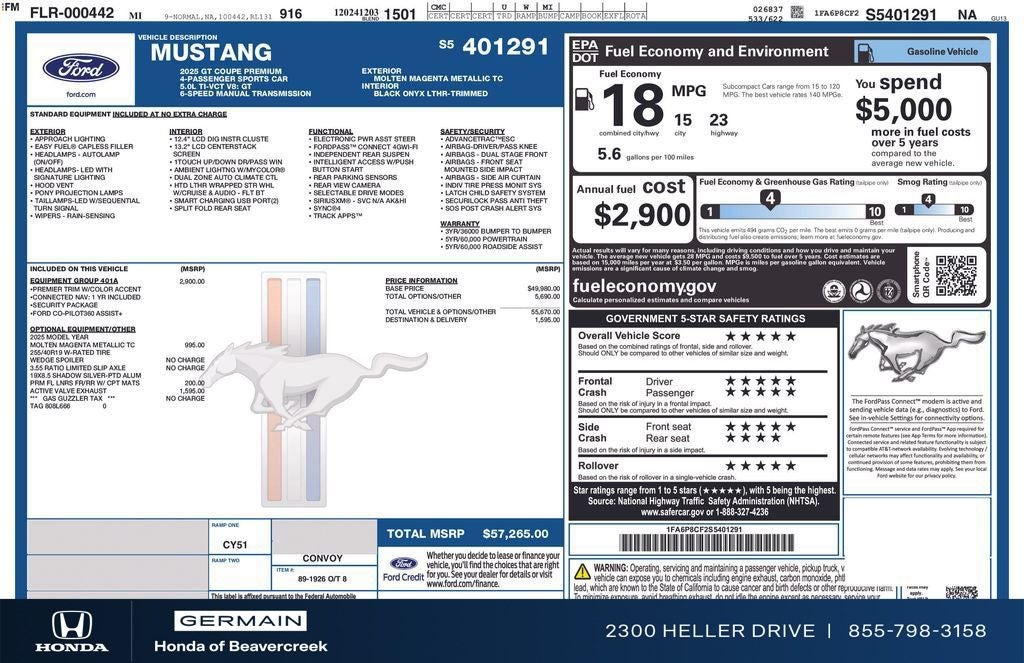 2025 Ford Mustang GT Premium