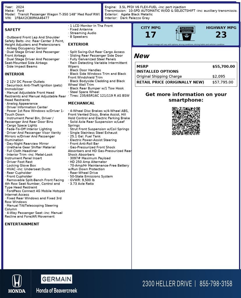 2024 Ford Transit-350 XLT