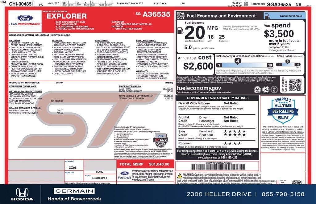 2025 Ford Explorer ST