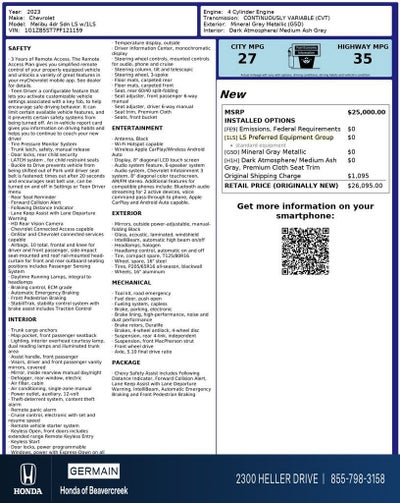 2023 Chevrolet Malibu LS 1LS