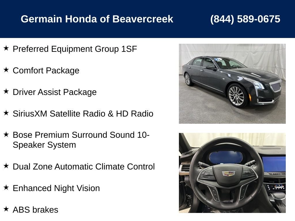 2017 Cadillac CT6 3.6L Premium Luxury