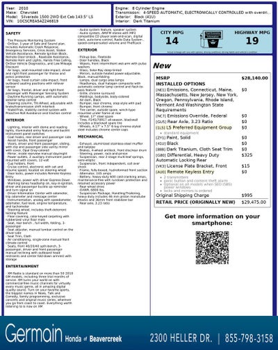 2010 Chevrolet Silverado 1500 LS