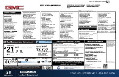 2020 GMC Acadia Denali