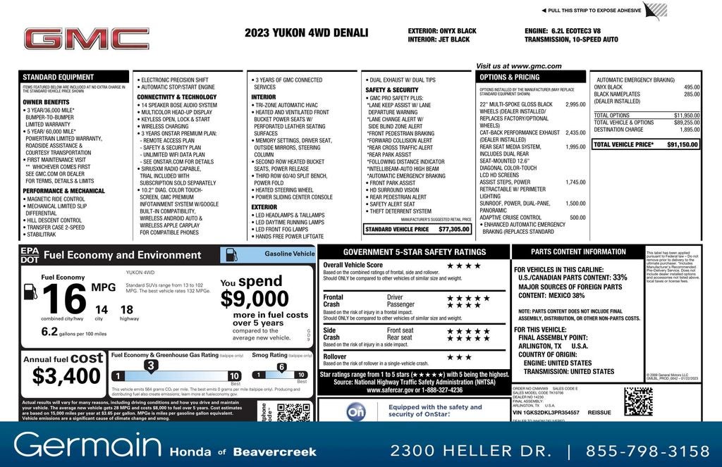2023 GMC Yukon Denali