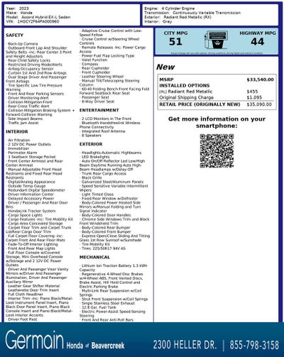 2023 Honda Accord Hybrid EX-L