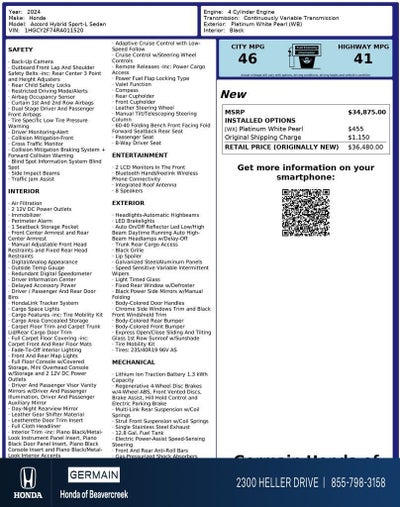 2024 Honda Accord Hybrid Sport-L