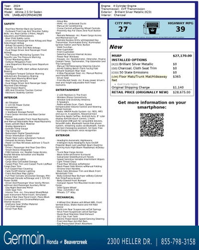 2024 Nissan Altima 2.5 SV