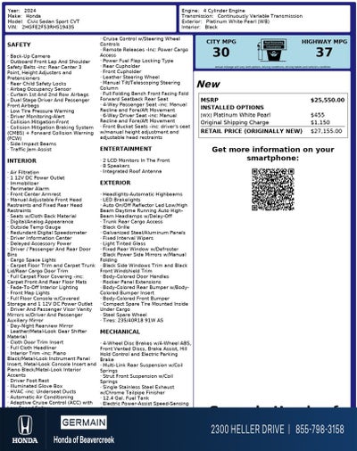 2024 Honda Civic Sport