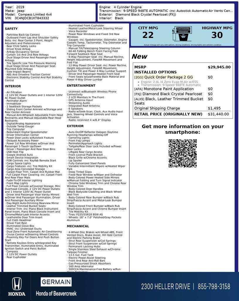 2019 Jeep Compass Limited