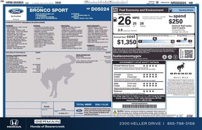 2022 Ford Bronco Sport Outer Banks