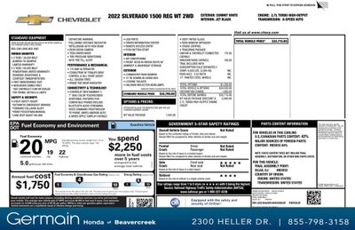 2022 Chevrolet Silverado 1500 WT