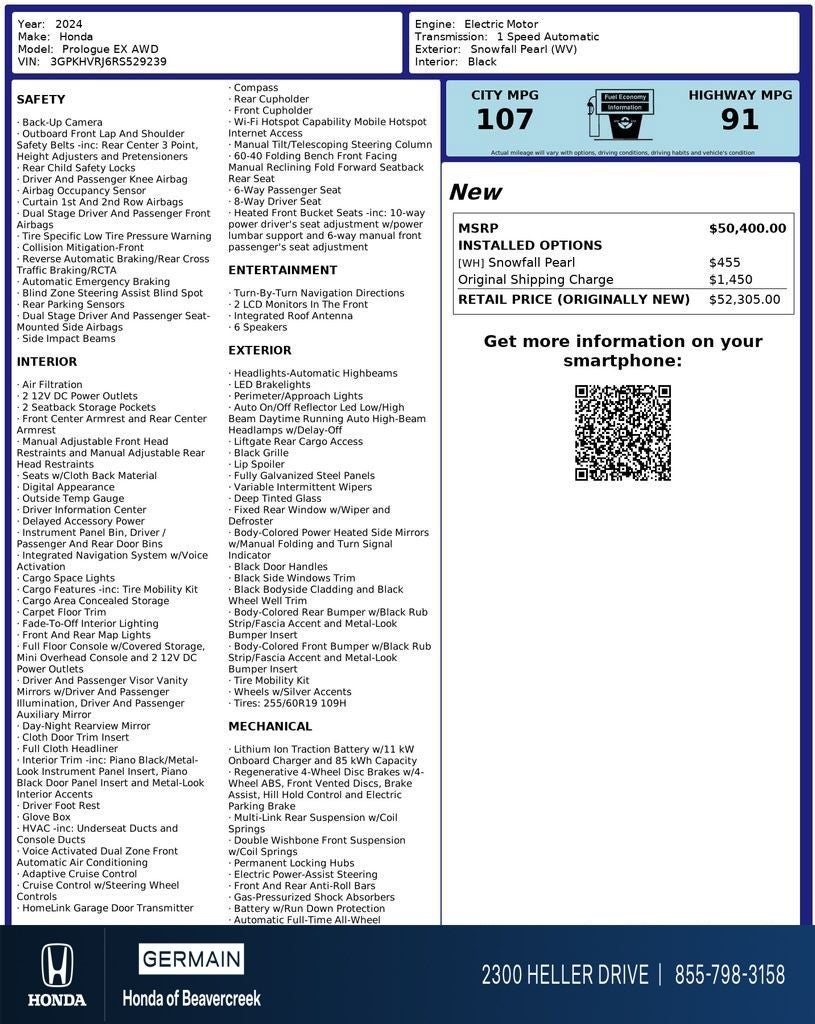 2024 Honda Prologue EX