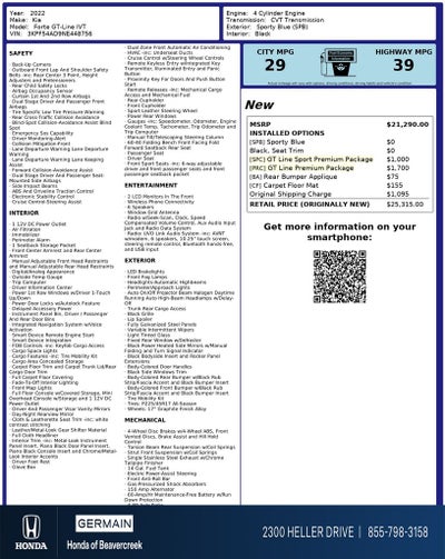 2022 Kia Forte GT-Line