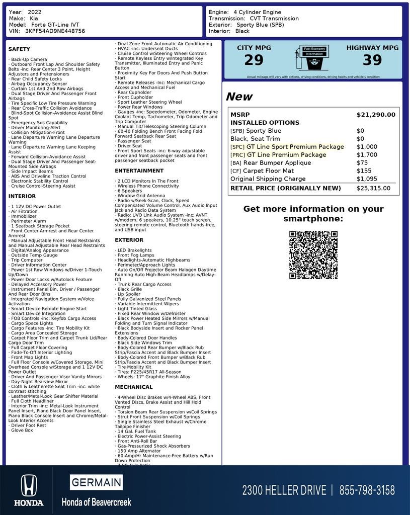 2022 Kia Forte GT-Line