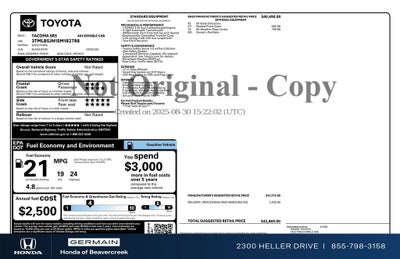 2025 Toyota Tacoma SR5