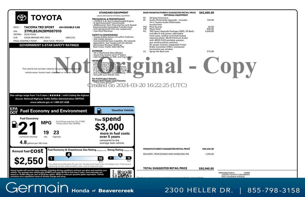 2024 Toyota Tacoma TRD Sport