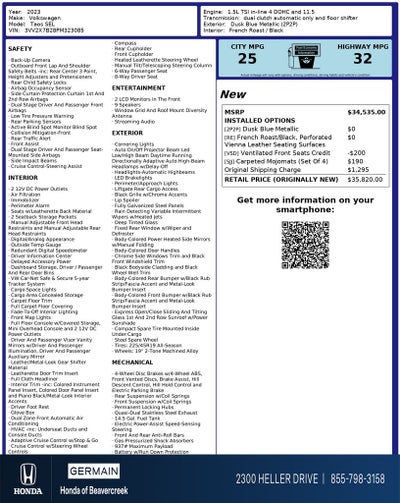 2023 Volkswagen Taos 1.5T SEL