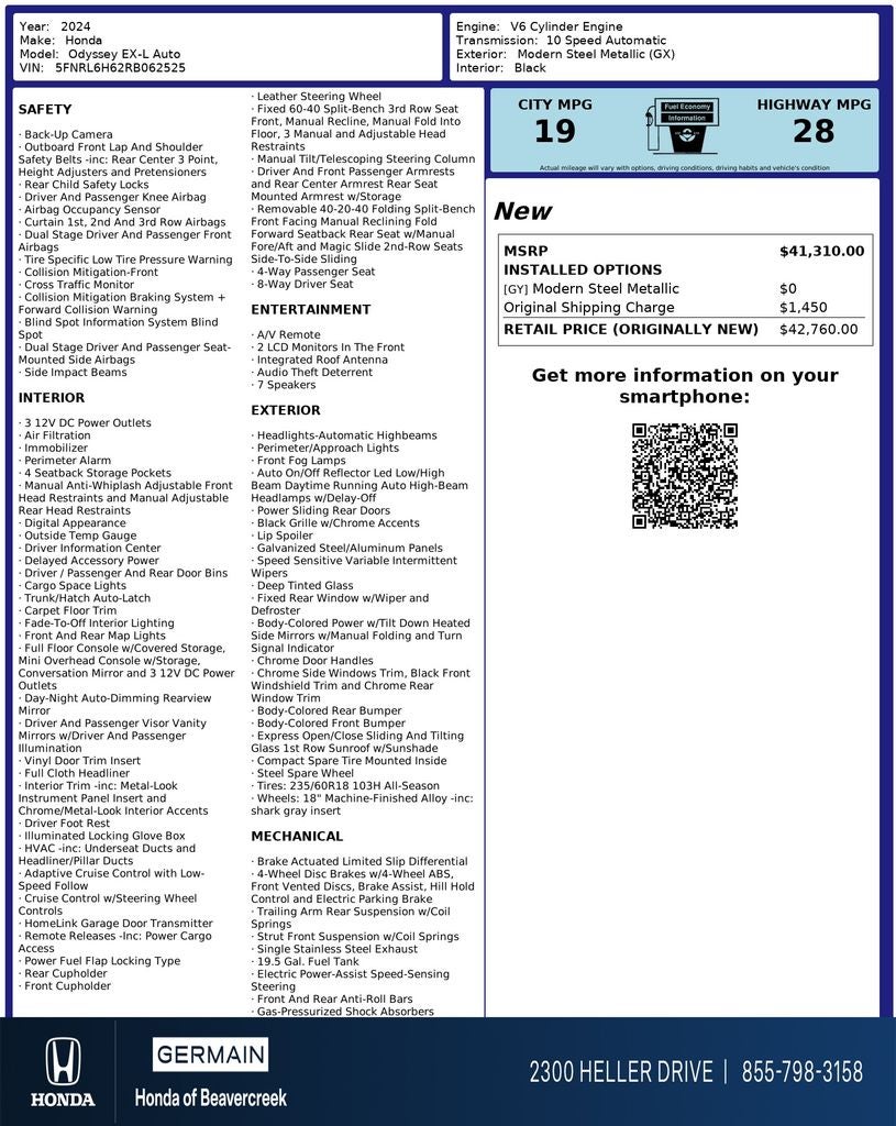 2024 Honda Odyssey EX-L