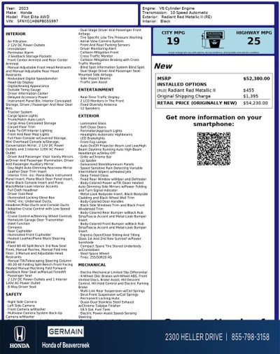 2023 Honda Pilot Elite