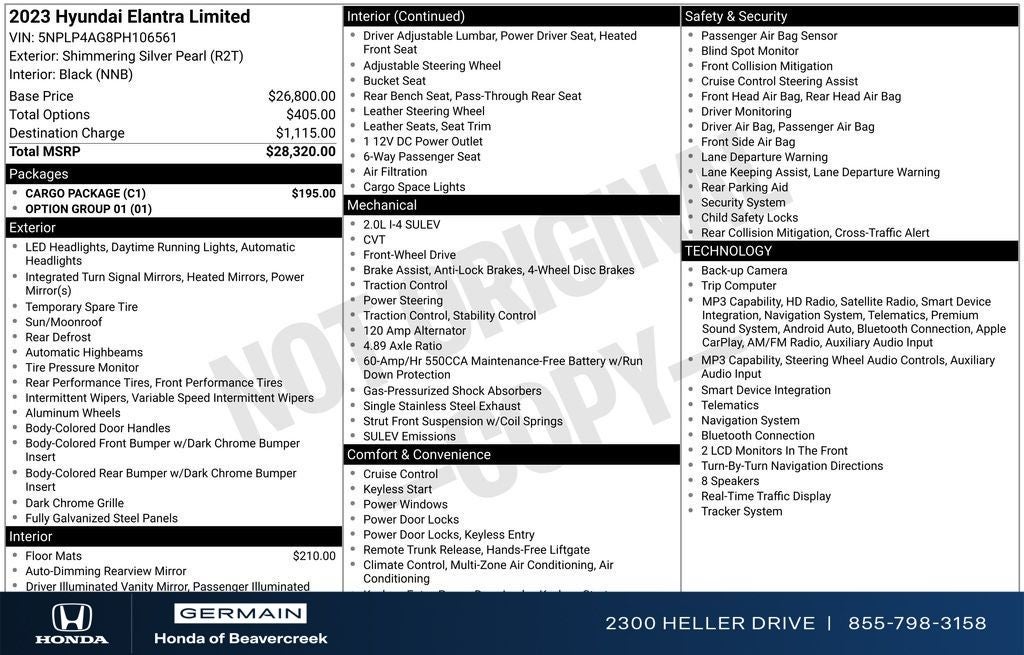 2023 Hyundai Elantra Limited