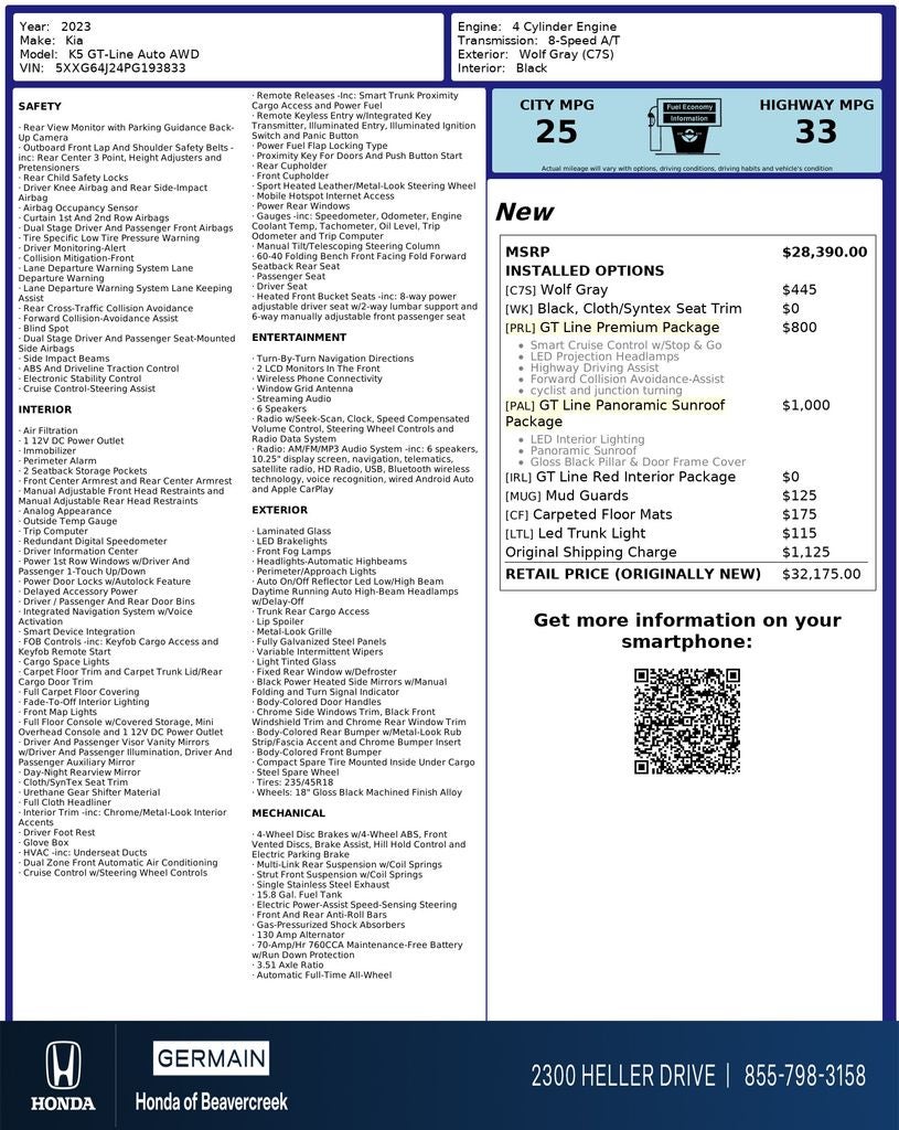 2023 Kia K5 GT-Line