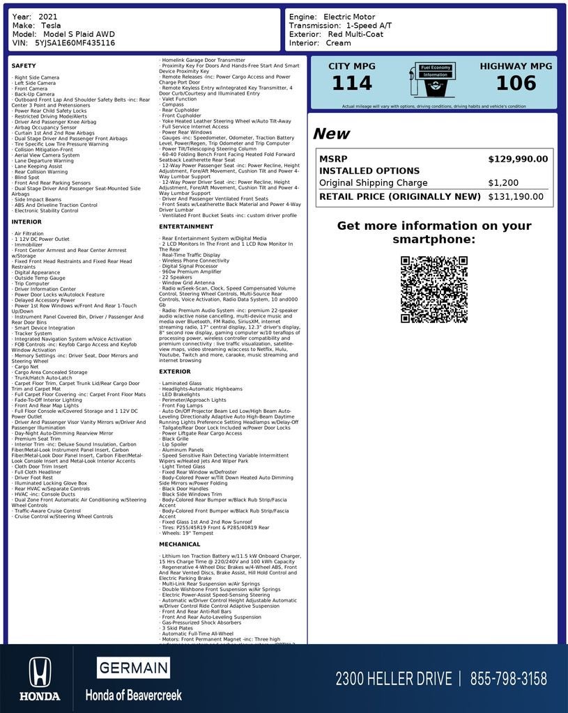 2021 Tesla Model S Plaid