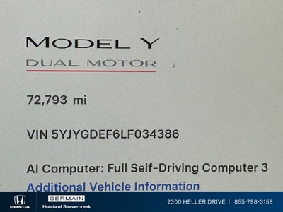 2020 Tesla Model Y Performance