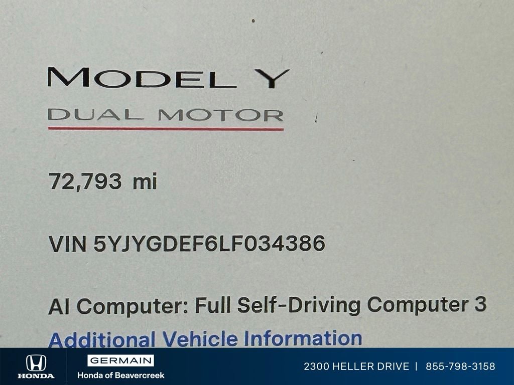 2020 Tesla Model Y Performance
