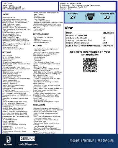 2018 Honda CR-V EX-L