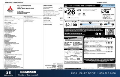 2024 Mitsubishi Outlander Sport S