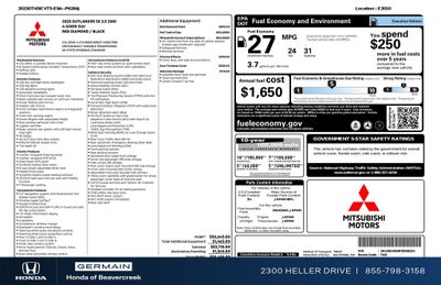 2023 Mitsubishi Outlander SE