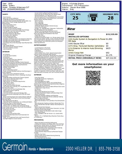 2022 Subaru Forester Wilderness