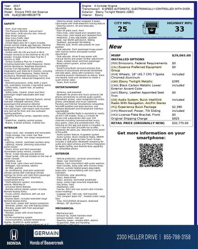 2017 Buick Encore Essence