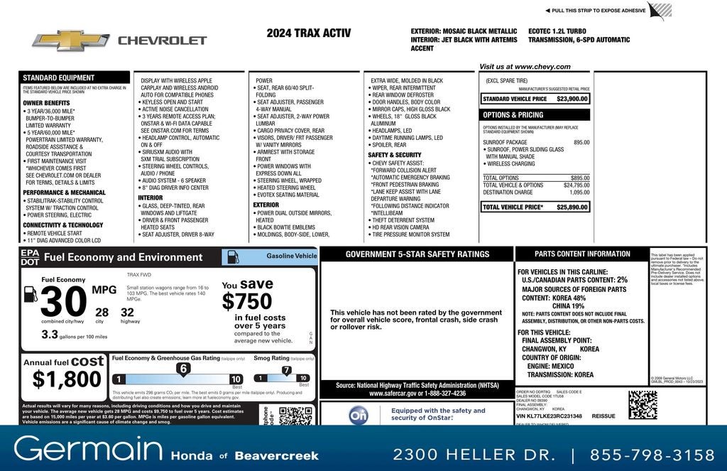 2024 Chevrolet Trax ACTIV