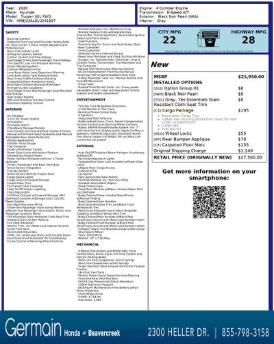 2020 Hyundai Tucson SEL