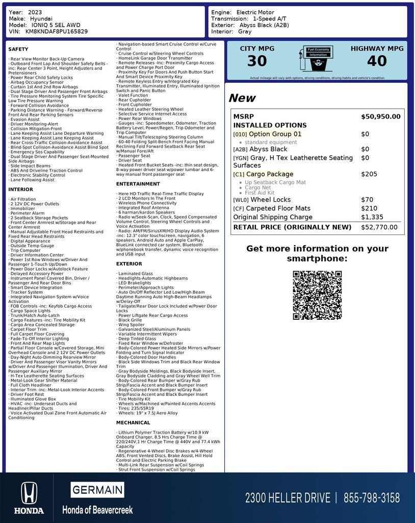 2023 Hyundai IONIQ 5 SEL