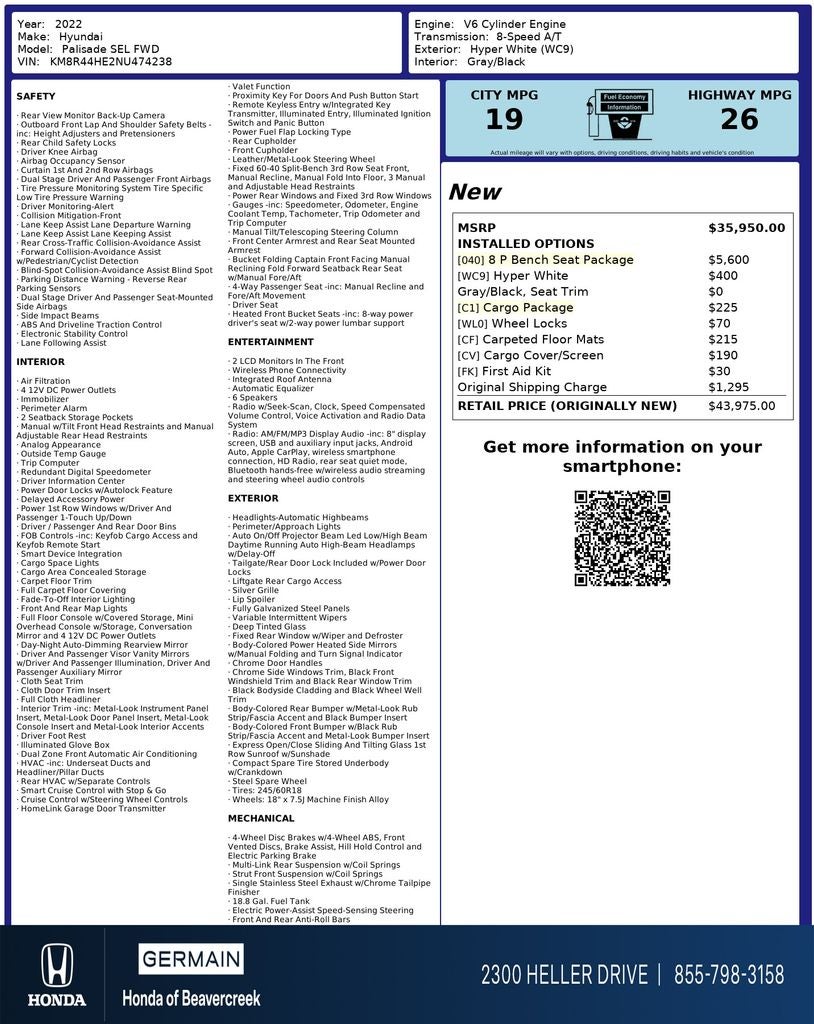 2022 Hyundai Palisade SEL