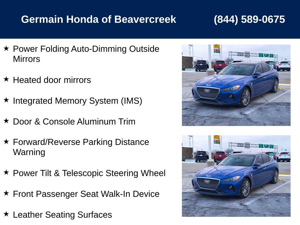 2020 Genesis G70 2.0T