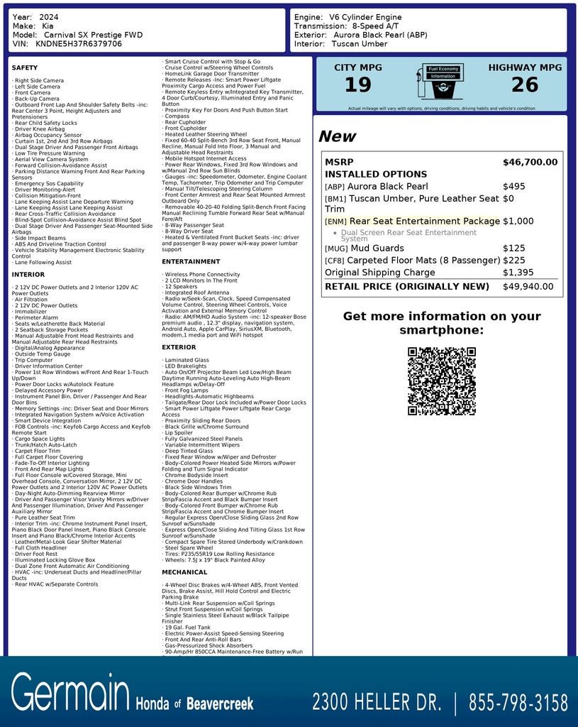 2024 Kia Carnival SX Prestige