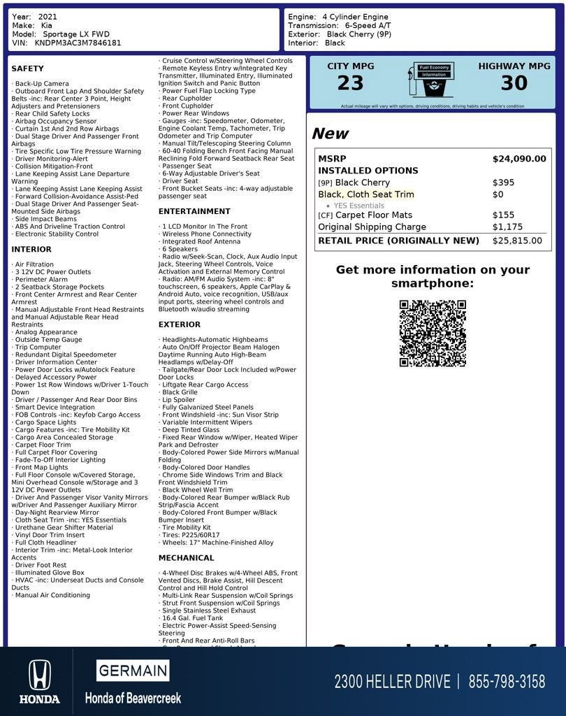 2021 Kia Sportage LX