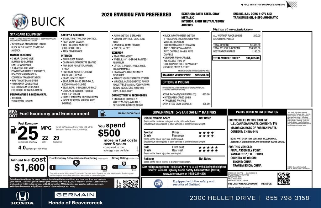 2020 Buick Envision Preferred