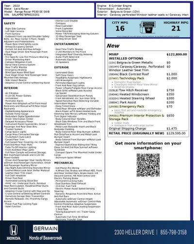 2023 Land Rover Range Rover SE