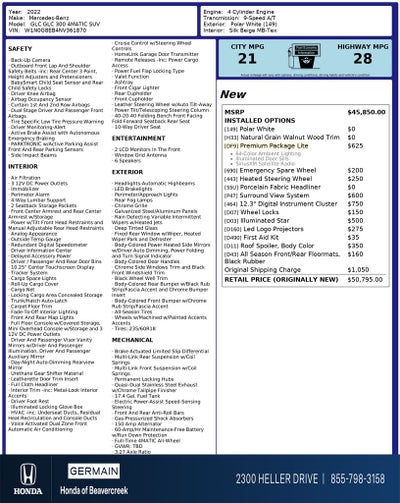 2022 Mercedes-Benz GLC GLC 300 4MATIC®