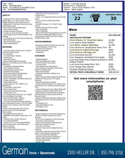 2022 Mercedes-Benz GLA GLA 35 AMG® 4MATIC®