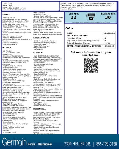 2021 Audi Q3 Premium quattro