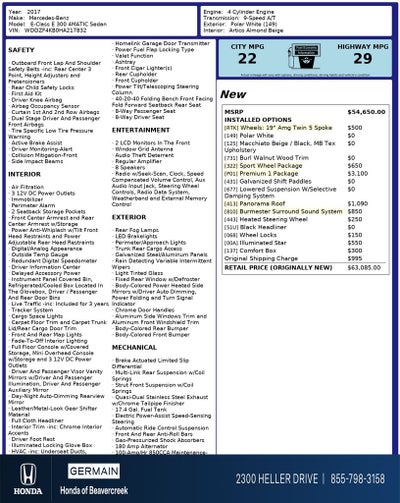 2017 Mercedes-Benz E-Class E 300 4MATIC®