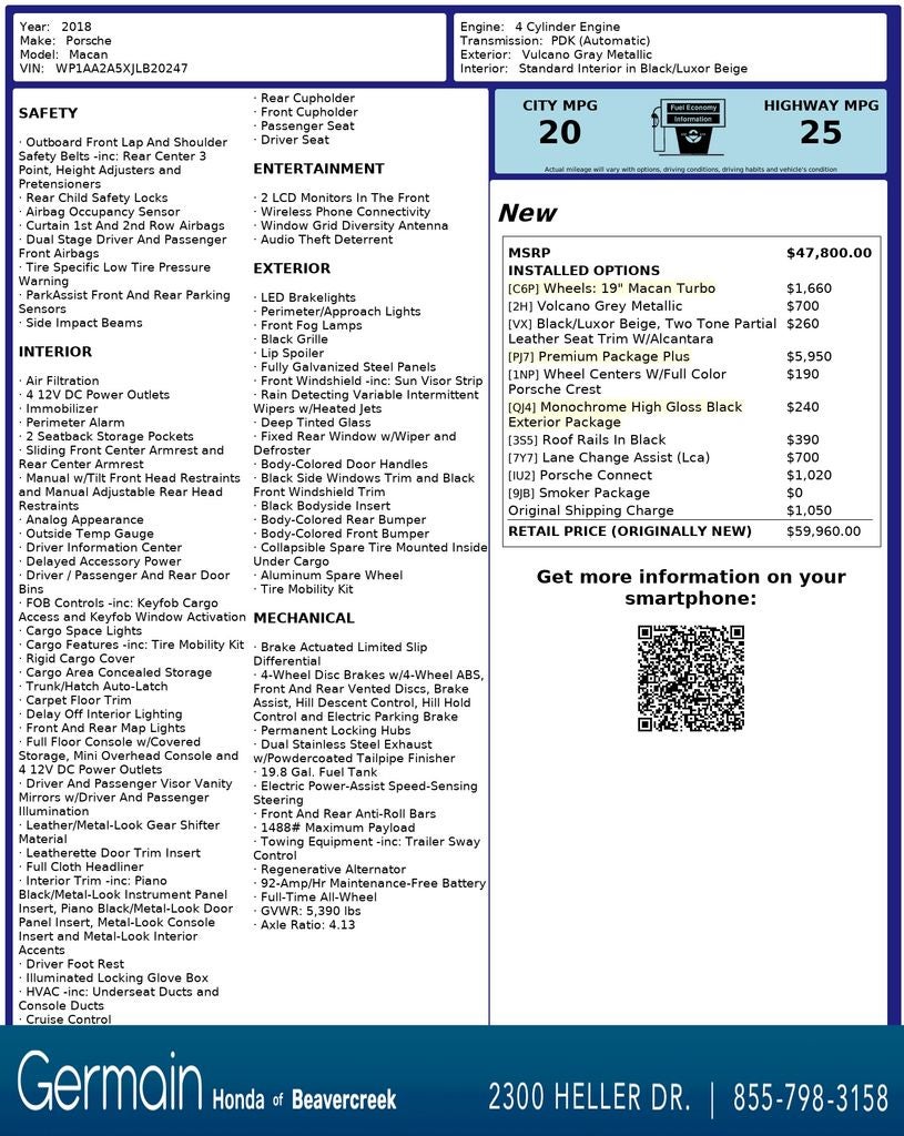 2018 Porsche Macan Base