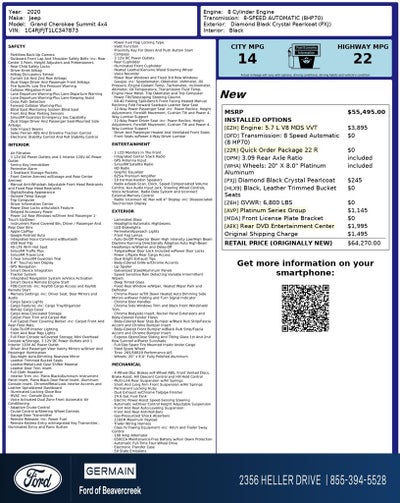 2020 Jeep Grand Cherokee Summit