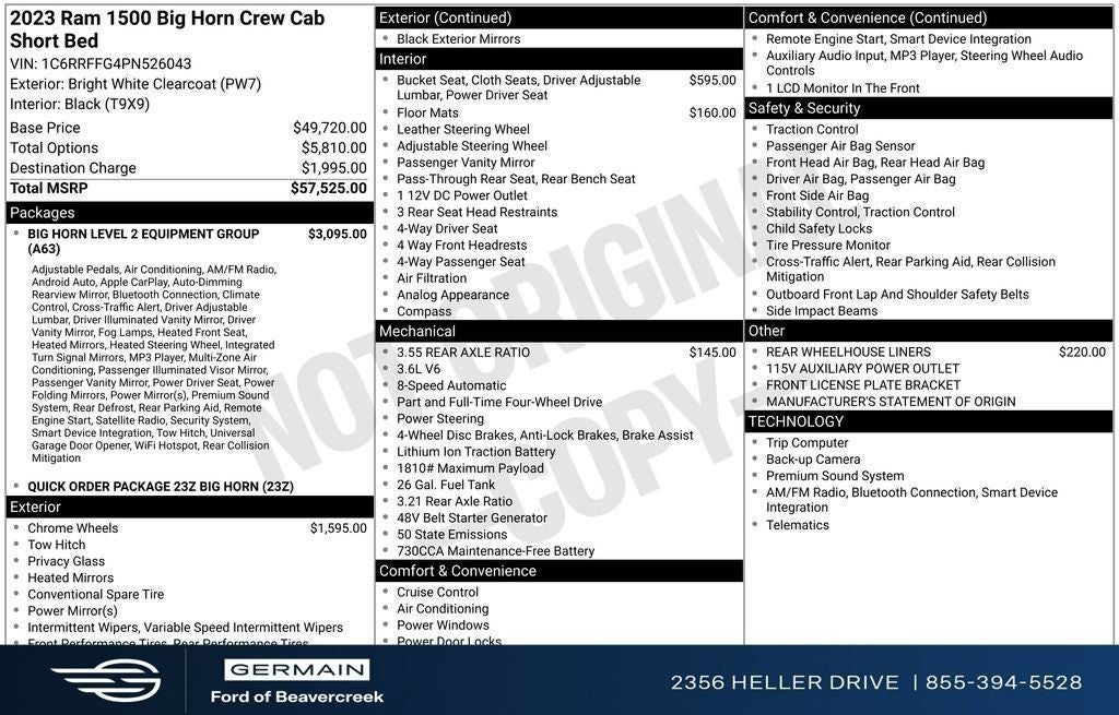 2023 RAM 1500 Big Horn/Lone Star