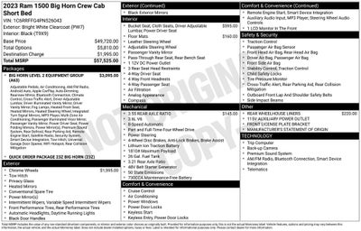2023 RAM 1500 Big Horn/Lone Star